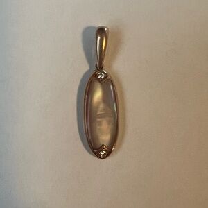 14k gold reversible pendant